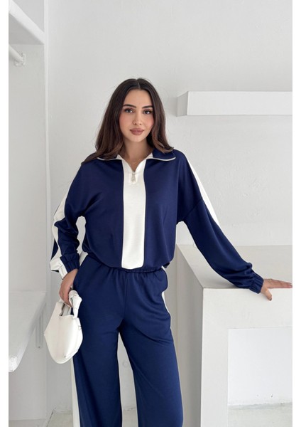 Garnili Yarım Fermuarlı Modal Takım modelleri