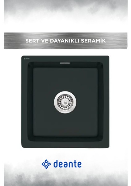 - Sabor Seramik 1 Bölmeli - Mat Siyah Mutfak Evyesi modelleri