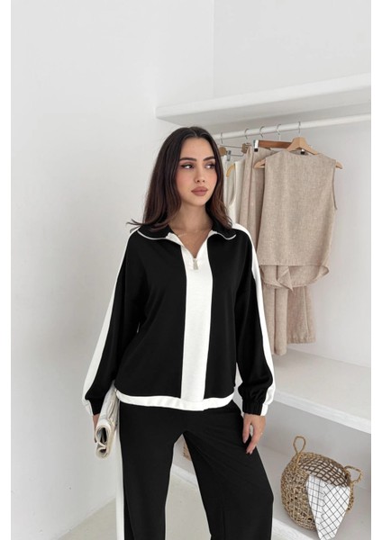 Garnili Yarım Fermuarlı Modal Takım indirimleri