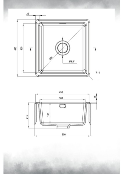 Sabor Seramik Tek Göz Mat Krem Mutfak Eviyesi ZCB-C103 fırsatları