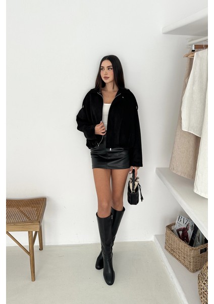 Oversize Astarlı Bomber Süet Ceket fiyatları