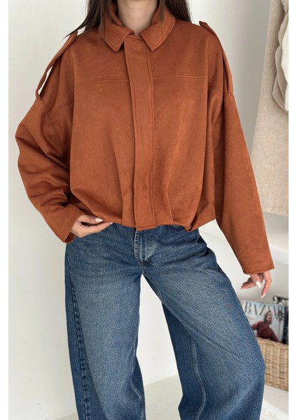 Oversize Astarlı Bomber Süet Ceket indirimleri