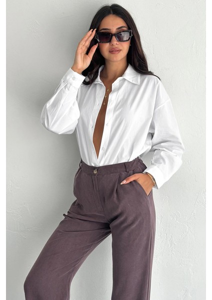 Pure Cloud Oversize Gömlek