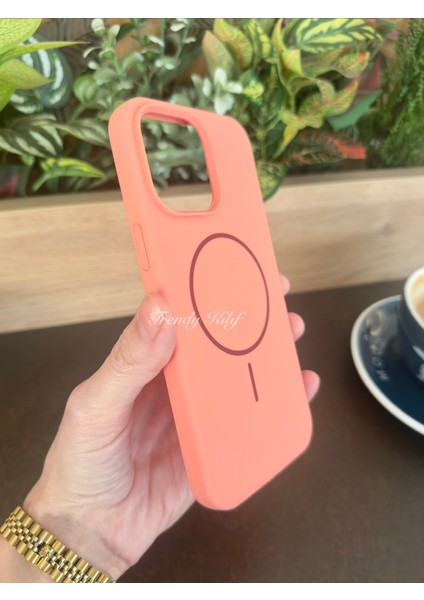 iPhone (15 Pro Max) Uyumlu Magguard Magsafe Destekli Silikon Kılıf fiyatları