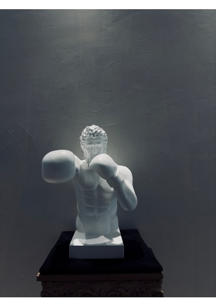 Boksör Heykeli 55×55 cm | Büyük Boy Modern Spor Figürü | Dekoratif Boks Temalı Heykel | Premium Polyester Biblo | Ev & Ofis Dekoru fiyatları