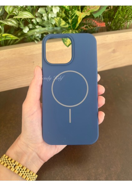 iPhone (13 Pro Max) Uyumlu Magguard Magsafe Destekli Silikon Kılıf