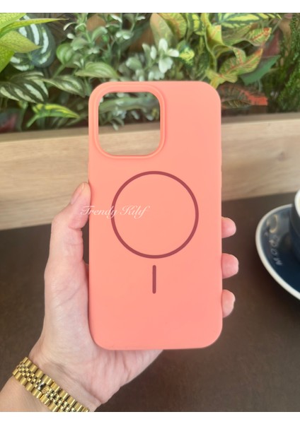 iPhone (16 Pro) Uyumlu Magguard Magsafe Destekli Silikon Kılıf