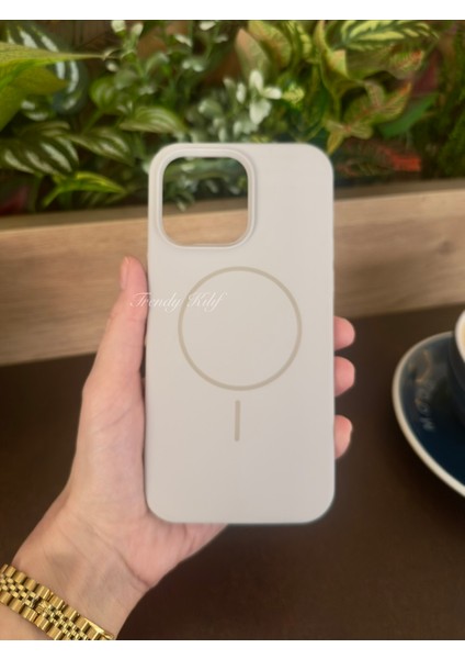 iPhone (15 Pro) Uyumlu Magguard Magsafe Destekli Silikon Kılıf