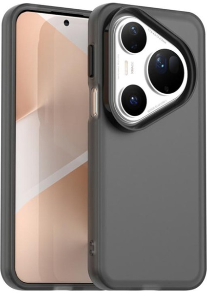 Huawei Pura 70 Uyumlu Kılıf Sararmaz Leke Tutmaz Buzlu Mat Renkli Soft Transparan Silikon Kapak
