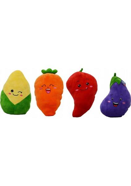 62297 Peluş 30CM Havuç,patlıcan,mısır,kırmızı Bibe fiyatları