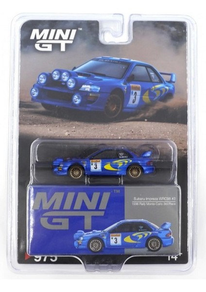 Mini Gt 1/64 Subaru Impreza WRC98 1998 Rally Monte Carlo