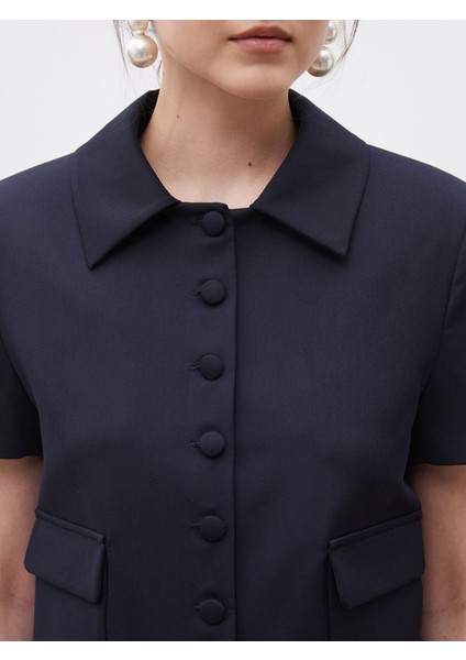 Yeni Sezon Gömlek Yaka Kadın Ceket modelleri