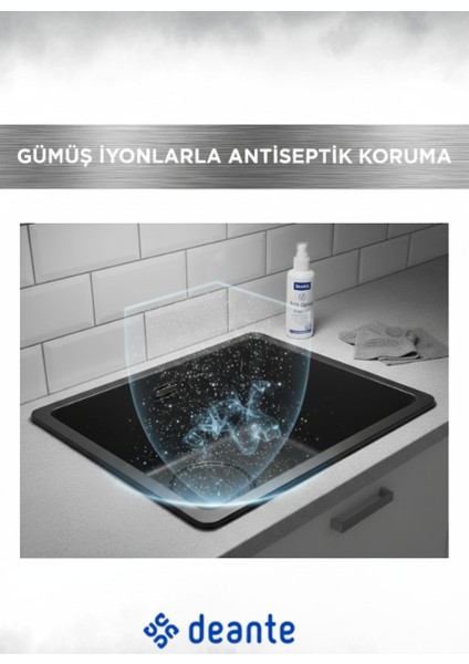 - Momı Siyah Tek Göz Mutfak Eviyesi