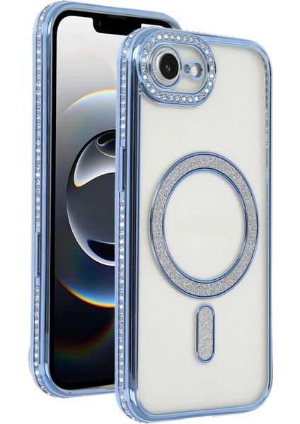 Apple Iphone 16E Joke Simli Magneticsafe Kılıf - Mavi