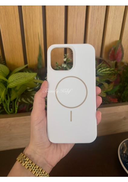 iPhone (14 Pro) Uyumlu Magguard Magsafe Destekli Silikon Kılıf