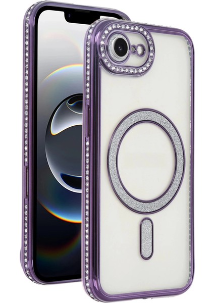 Apple Iphone 16E Joke Simli Magneticsafe Kılıf - Derin Mor