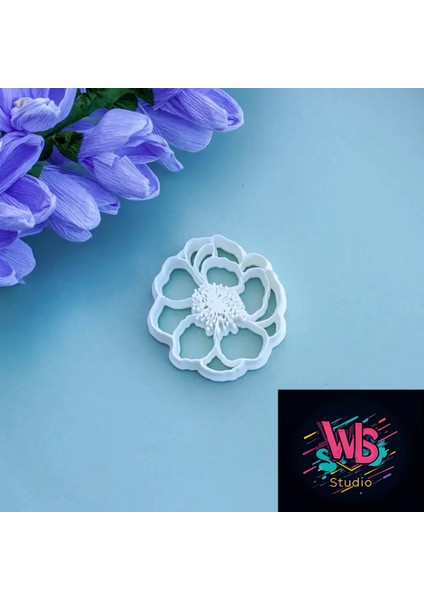 Şakayık Çiçeği Kurabiye Kalıbı ve Şeker Hamuru Şekillendirici