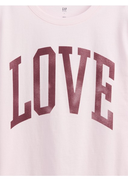Kız Çocuk Pembe Relaxed Grafik T-Shirt fiyatları