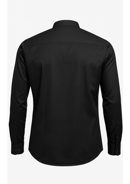 Erkek Hakim Yaka Slim Fit Gömlek – Şık, Modern, Uzun Kollu, Düz Model fırsatları