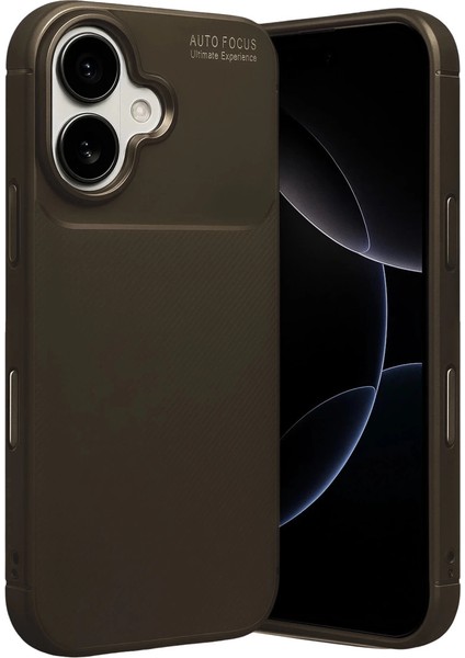 Apple Iphone 17 Auto Focus Karbon Kapak - Kahverengi