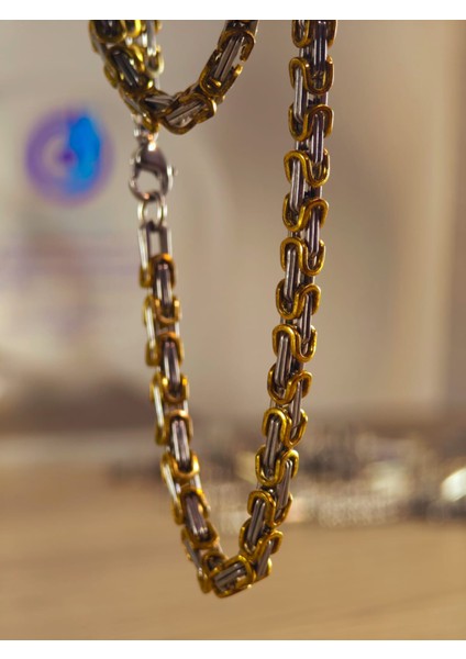 Çelik Kolye Paslanmaz Çelik Kolye 316L Kararma Yapmaz Çelik Kolye Şık Gümüş Kaplama Kolye Bayan ve Erkek Için Ideal