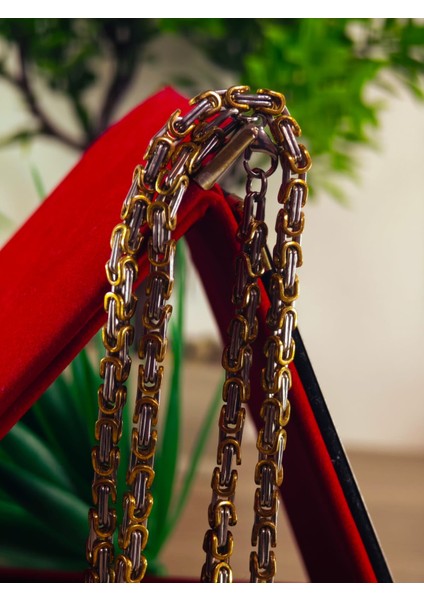 Çelik Kolye Paslanmaz Çelik Kolye 316L Kararma Yapmaz Çelik Kolye Şık Gümüş Kaplama Kolye Bayan ve Erkek Için Ideal