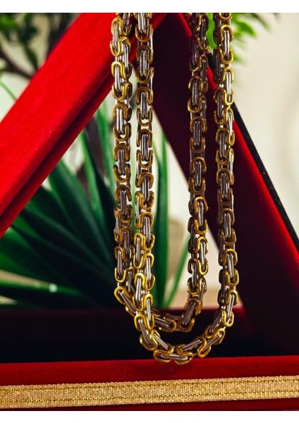 Çelik Kolye Paslanmaz Çelik Kolye 316L Kararma Yapmaz Çelik Kolye Şık Gümüş Kaplama Kolye Bayan ve Erkek Için Ideal