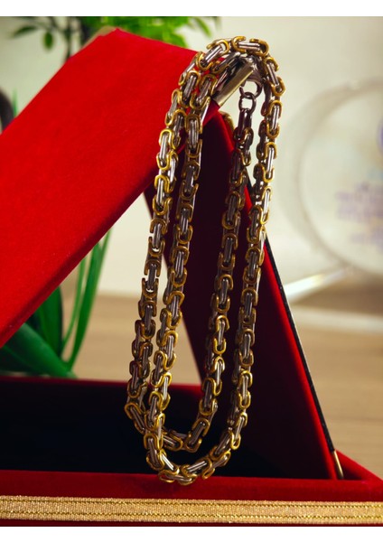 Çelik Kolye Paslanmaz Çelik Kolye 316L Kararma Yapmaz Çelik Kolye Şık Gümüş Kaplama Kolye Bayan ve Erkek Için Ideal