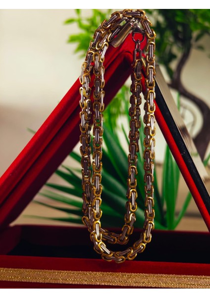 Çelik Kolye Paslanmaz Çelik Kolye 316L Kararma Yapmaz Çelik Kolye Şık Gümüş Kaplama Kolye Bayan ve Erkek Için Ideal