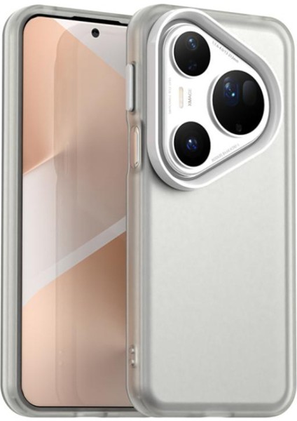 Huawei Pura 70 Uyumlu Kılıf Sararmaz Leke Tutmaz Buzlu Mat Renkli Soft Transparan Silikon Kapak