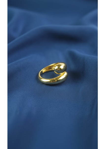 Bubble Tasarım Ayarlanabilir Altın Tonu Yüzük indirimleri