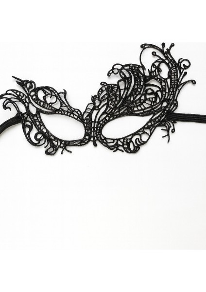 Çift Taraflı Dantel Maskeli Siyah Kırmızı Renk Seçenekli Şık Masquerade Yüz Aksesuarı Parti Stil Model - 7 modelleri