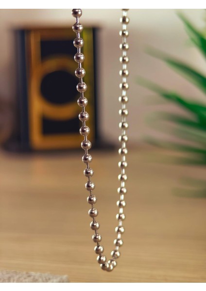 Çelik Kolye Paslanmaz Çelik Kolye 316L Kararma Yapmaz Çelik Kolye Şık Gümüş Kaplama Kolye Bayan ve Erkek Için Ideal indirimleri