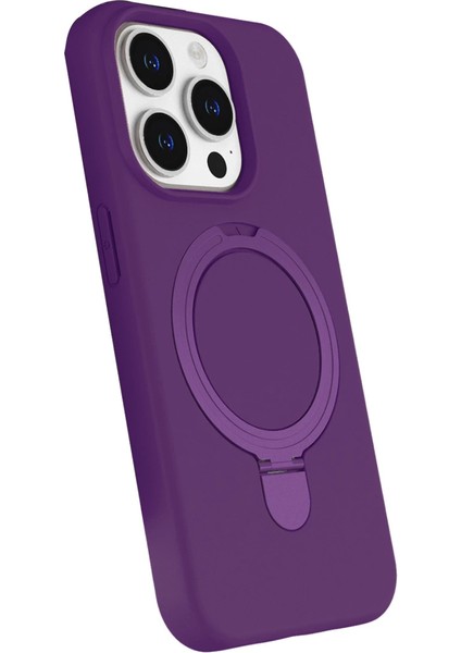 Apple Iphone 15 Pro Max Regal Magsafe Standlı Kapak - Derin Mor fiyatları