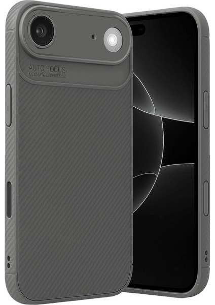 Apple Iphone 17 Air Auto Focus Karbon Kapak - Gri