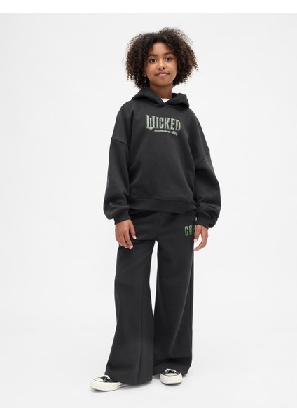 Kız Çocuk Siyah Wicked Vintagesoft Baggy Logo Eşofman Altı