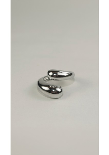 Bubble Tasarım Ayarlanabilir Gümüş Tonu Yüzük