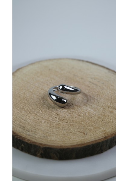 Bubble Tasarım Ayarlanabilir Gümüş Tonu Yüzük modelleri