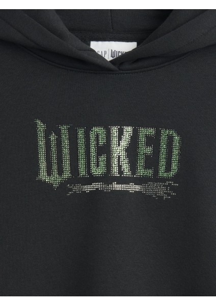 Kız Çocuk Siyah Wicked Vintagesoft Oversized Sweatshirt fiyatları