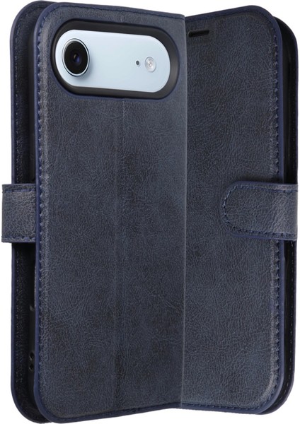 Apple Iphone 17 Air Trend S Plus Kapaklı Kılıf - Lacivert