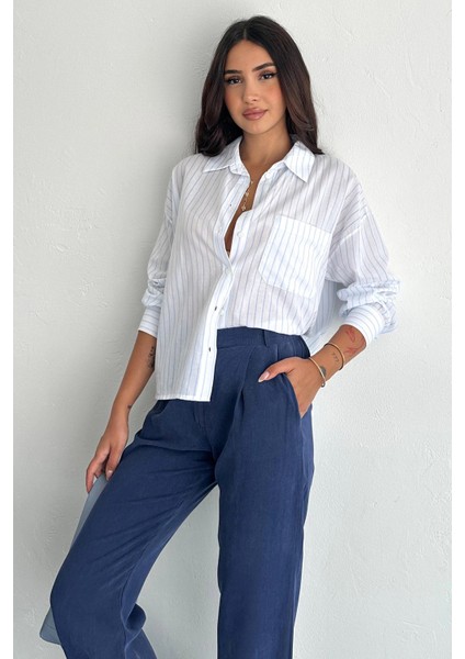 Ocean Breeze Cepli Çizgili Gömlek