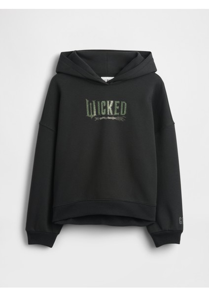 Kız Çocuk Siyah Wicked Vintagesoft Oversized Sweatshirt indirimleri