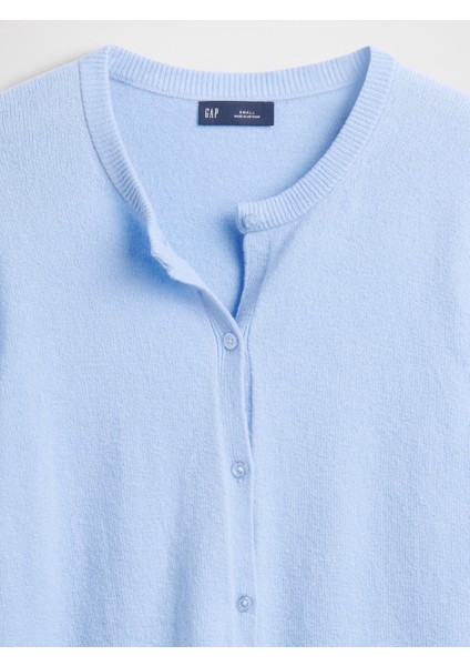 Kadın Bebe Mavisi Cashsoft Crop Hırka modelleri