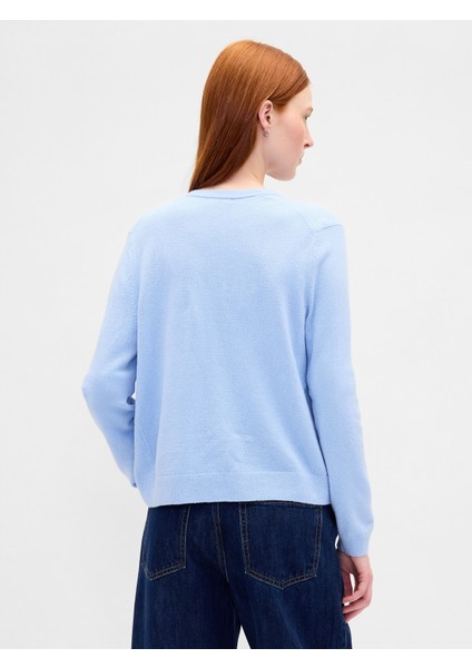 Kadın Bebe Mavisi Cashsoft Crop Hırka fırsatları