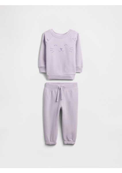 Bebek Lila Fleece Two-Piece Outfit Set