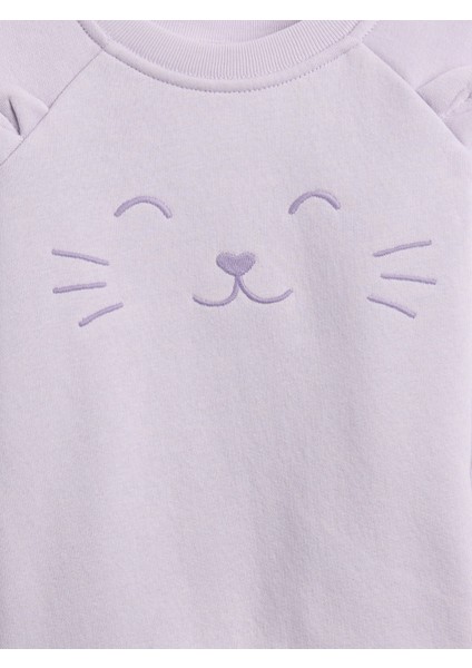 Bebek Lila Fleece Two-Piece Outfit Set modelleri