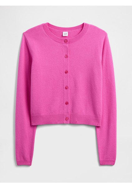 Kadın Pembe Cashsoft Bisiklet Yaka Hırka fiyatları