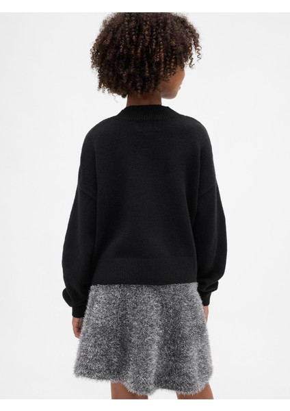 Kız Çocuk Siyah Wicked Cashsoft Relaxed Kazak fırsatları