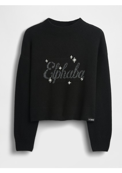 Kız Çocuk Siyah Wicked Cashsoft Relaxed Kazak indirimleri