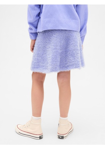 Kız Çocuk Açık Mavi Wicked Simli Yünlü Etek modelleri